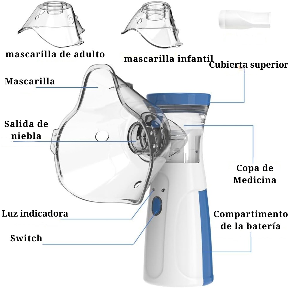 Nebulizador Portatil Inhalador Bateria